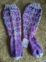 Kirjoneulesukat koko 39 - 41